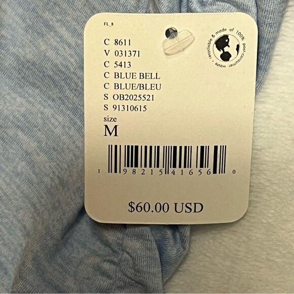 Free People Movement X HATCH NWT Right On Run Layer Maternity Top Blue Medium - Picture 8 of 13